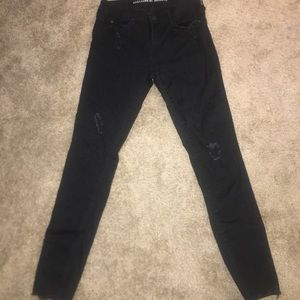 Black distressed Articles of Society jeans